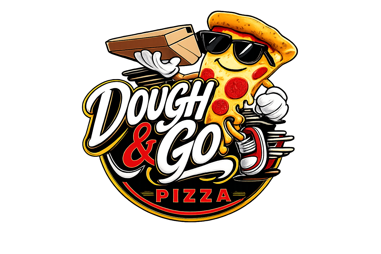 Dough & Go Pizza logo