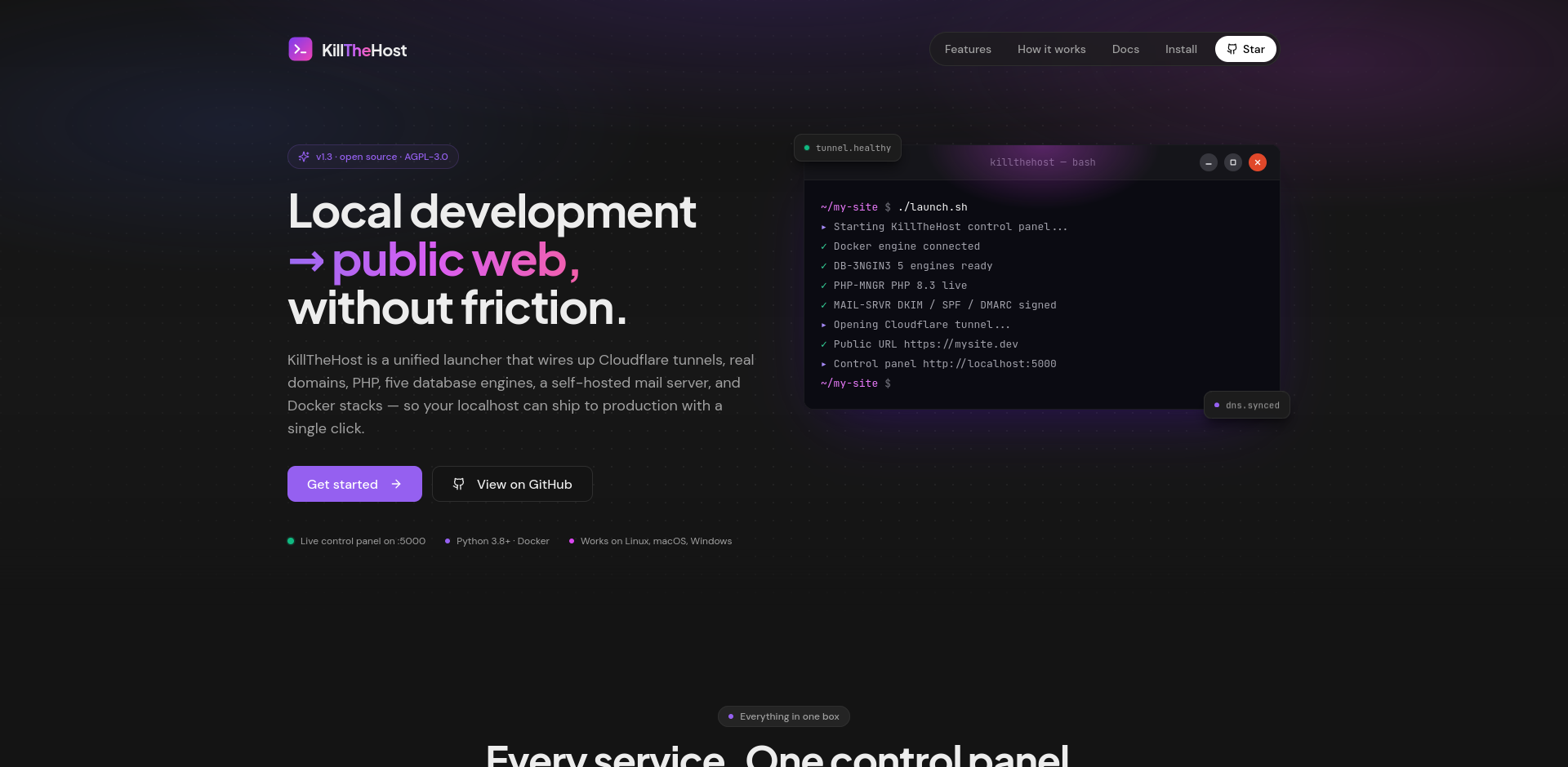 KillTheHost website preview
