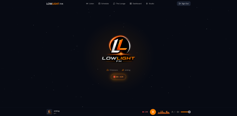 LowLight FM website preview